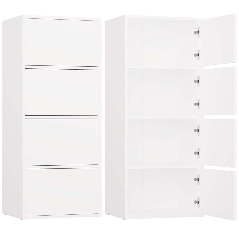 kommodly Highboard Weiß 50x119x40 cm