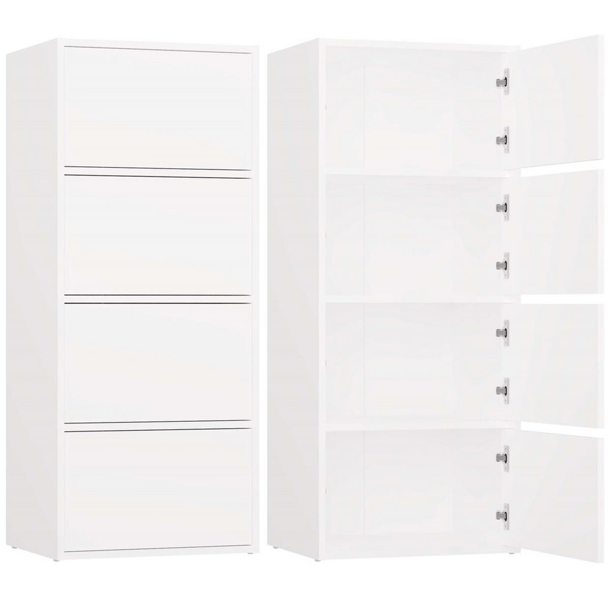 HIGHBOARD Kate - Weiß, Holzwerkstoff (50/119/40cm) - kommodly