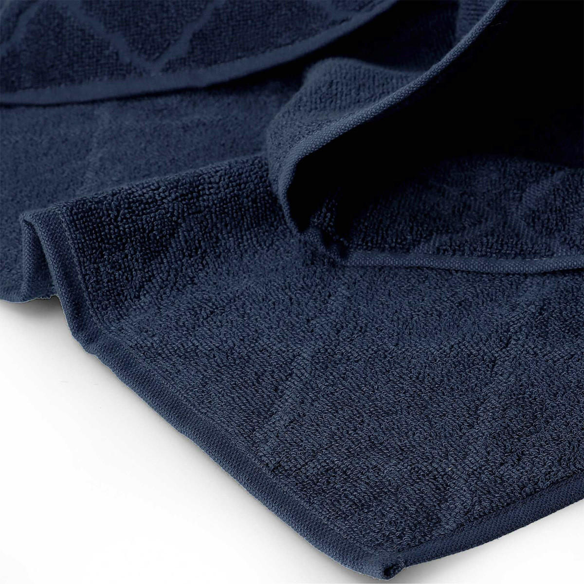 BADETUCH Samine navy blau 50/90 cm - Dunkelblau, Textil (50/90cm) - Homla