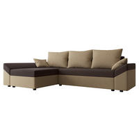 ECKSOFA Dante L - Beige/Schwarz, Holz/Kunststoff (240/140cm) - MIRJAN24
