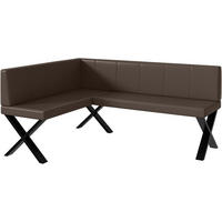 ECKBANK PETER_X - Braun, Leder (128/168cm) - Meblini