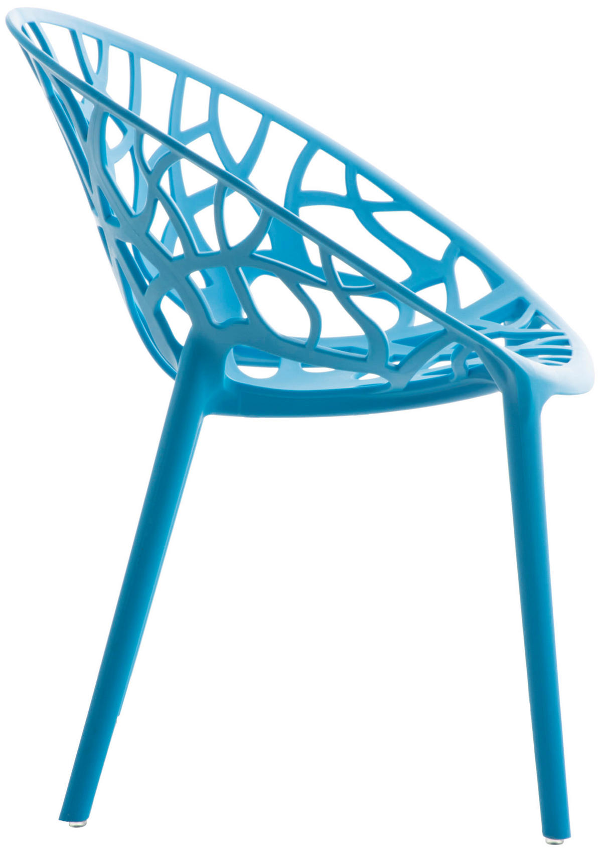 GARTENSTUHL Kunststoff blau - Blau, Kunststoff (59/80/60cm) - CLP