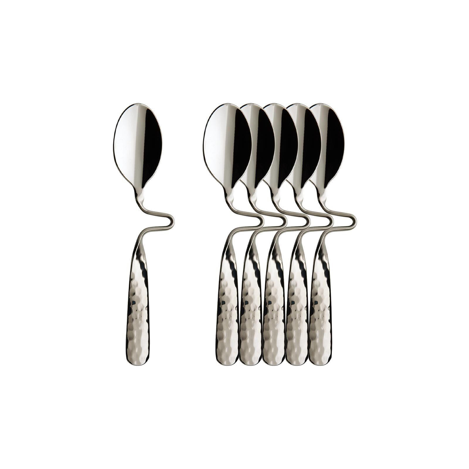 ESPRESSO-/MOKKALÖFFEL NewWave Caffè Spoon silber 12 cm 6er Set - Silberfarben, Metall - Villeroy & Boch