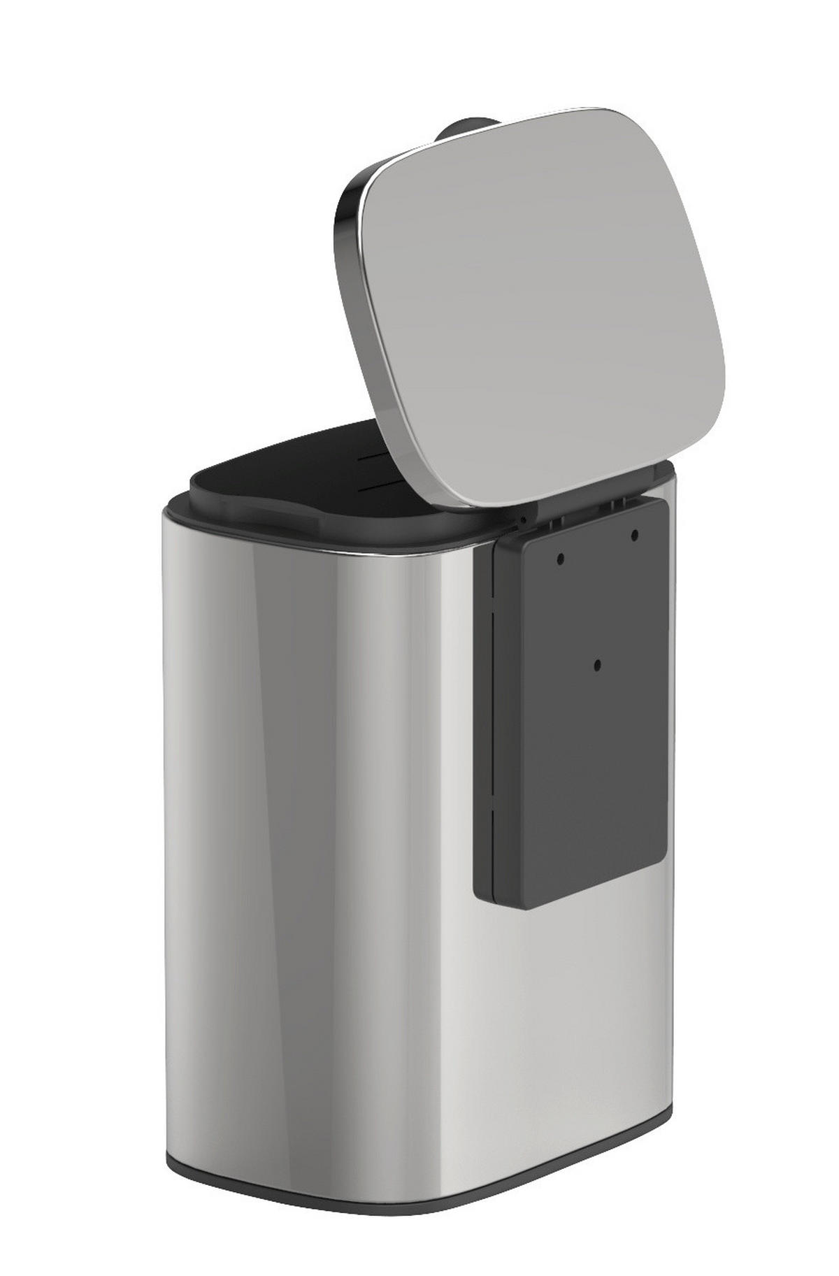 ABFALLEIMER zum Aufhängen Sare 5 l 19/21,5/29,5 cm - Silberfarben, Metall (21.5/29.5/19cm) - Wenko