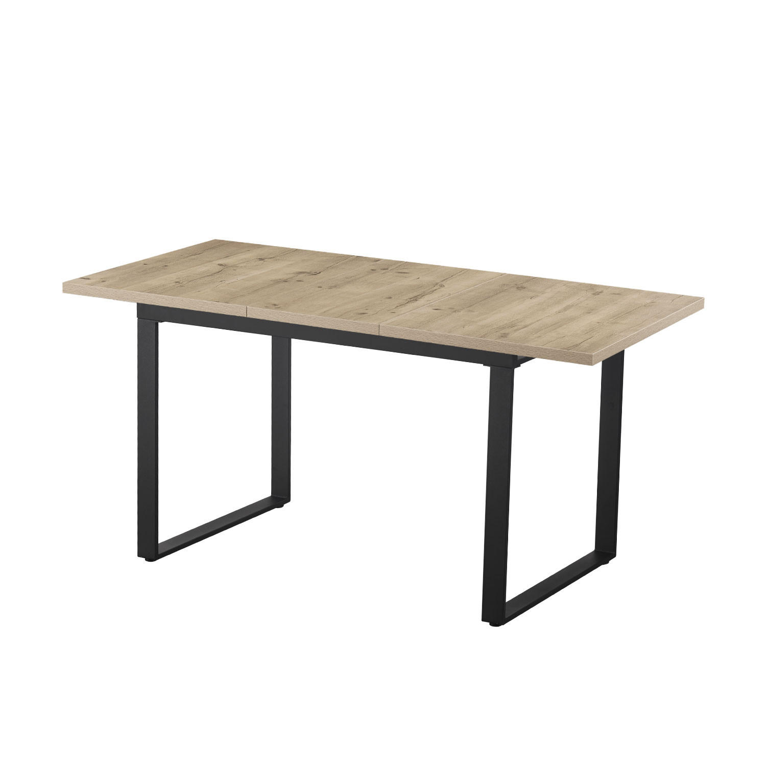 ESSTISCH ANNA 120-160/80/76 cm Sandeiche - Sandfarben, Holz (80/120/76cm) - B&D Home