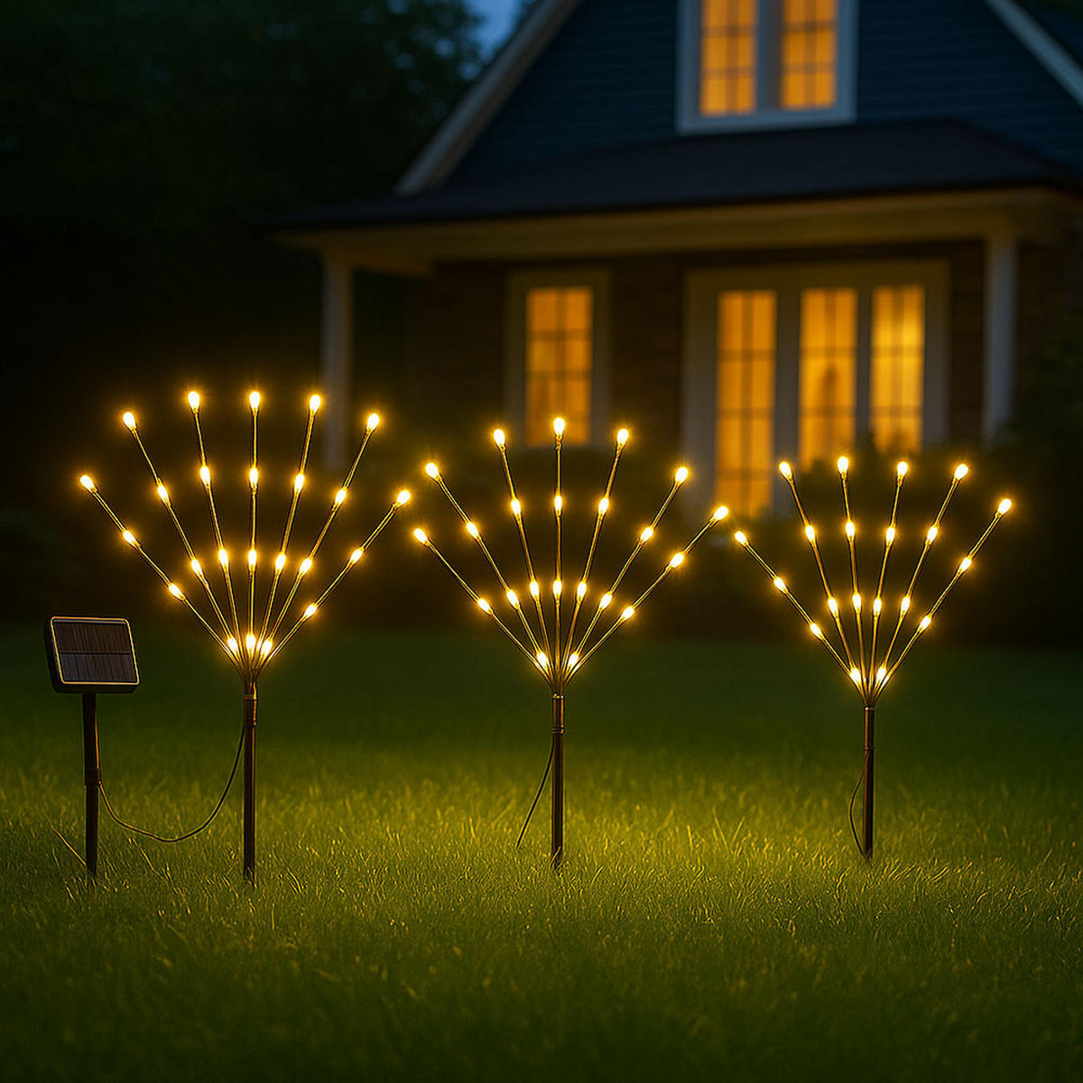 LED AUSSENLEUCHTE Solarleuchte Braun - Braun, Kunststoff (900/3/62cm) - Globo Lighting