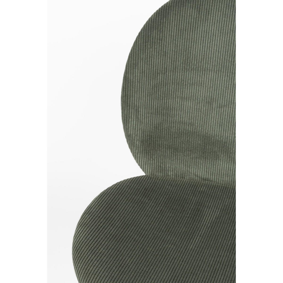 ESSZIMMERSTUHL Bonnet Grün - 2 er Set - Grün, Textil (45/84/53cm) - Zuiver