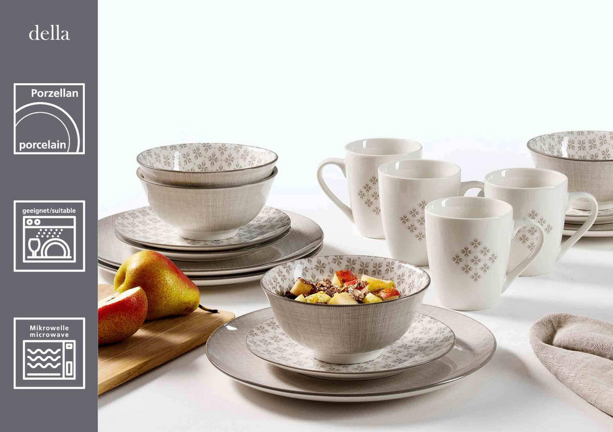 KOMBISET Della creme 16er Set - Creme, Keramik (1/1/1cm) - Ritzenhoff Breker