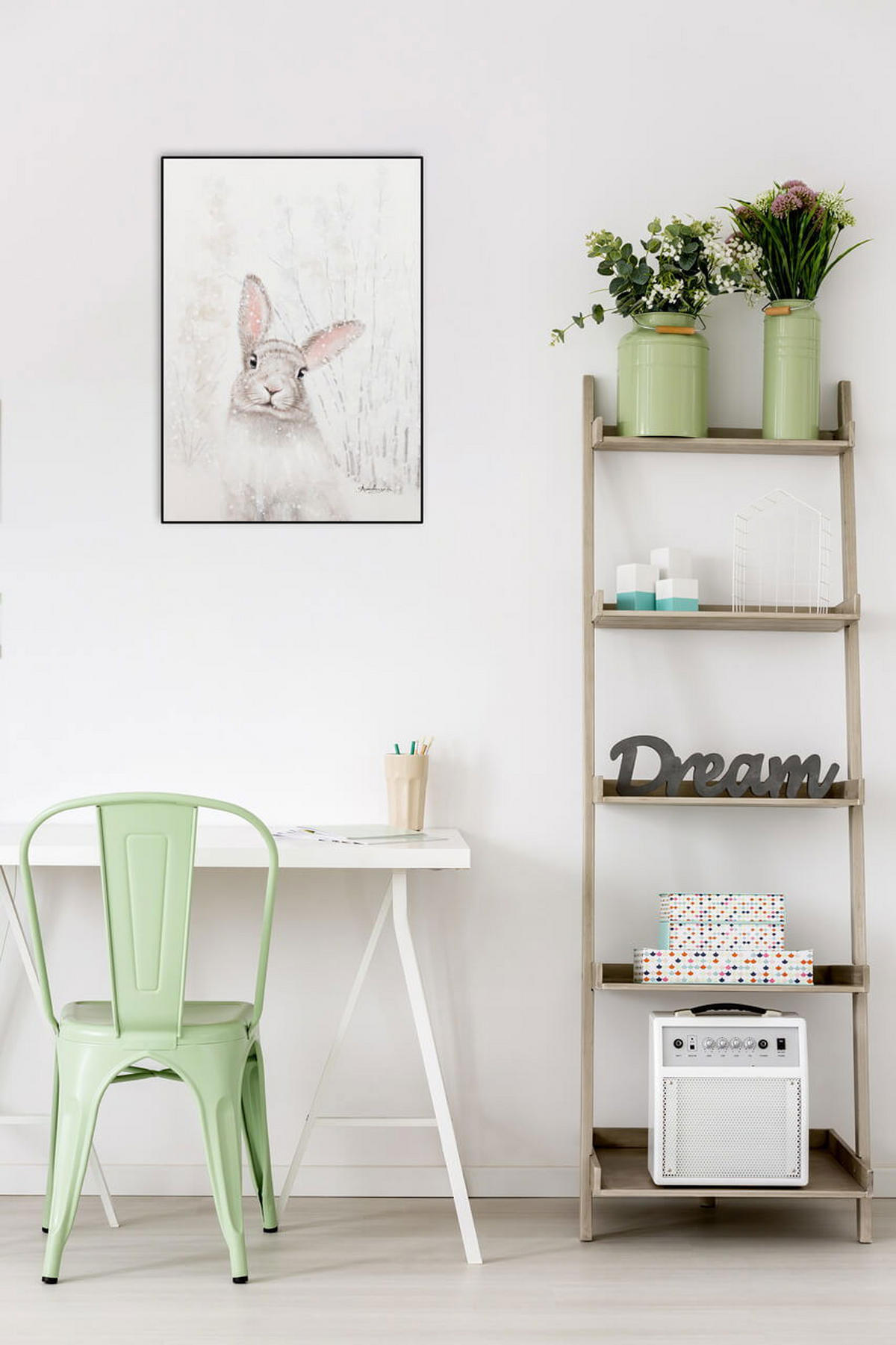 ACRYLBILD HANDGEMALT 50/70 cm - Beige, Holz/Textil (1.2/70cm) - KUNSTLOFT