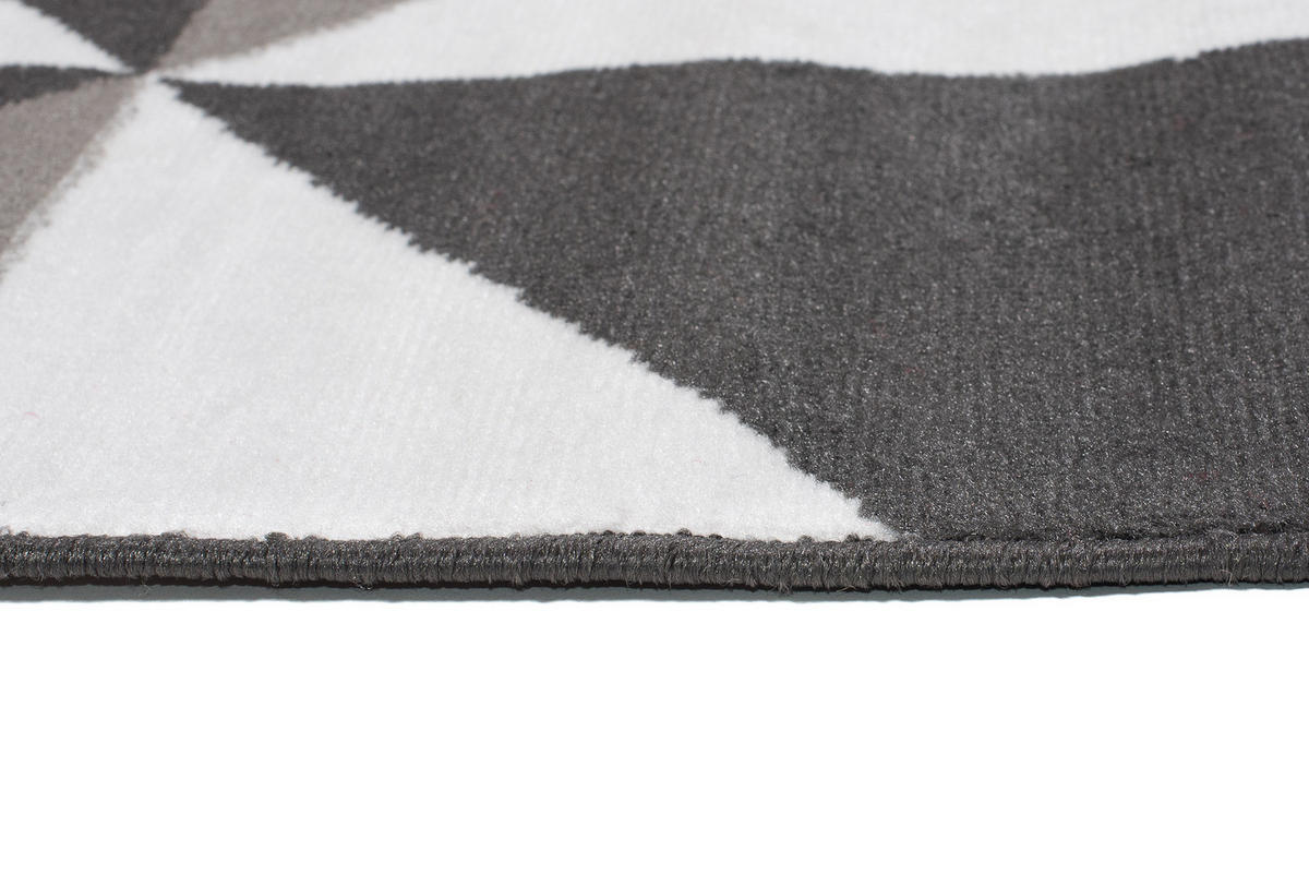 TEPPICH MAYA Rot Vierecke Geometrisch Figuren 130/190 cm - Rot, Textil (130/190cm) - Tapiso