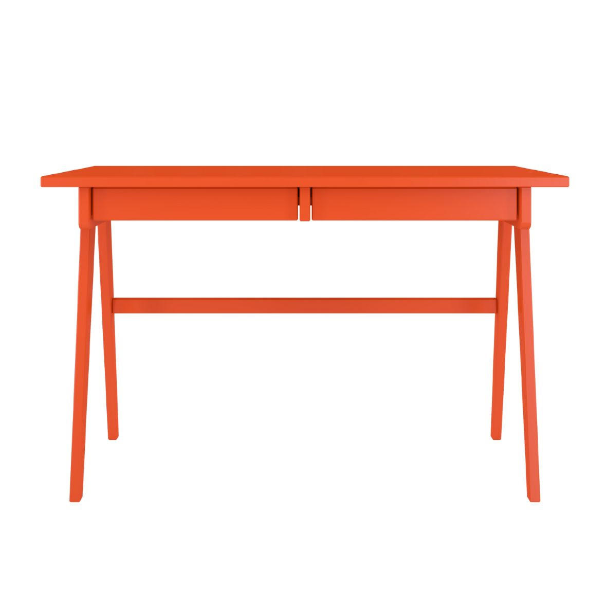 SCHREIBTISCH Edda, 120/65/75 cm in Orange, Buchenholz - Orange, Holz/Buchenholz (65/120/75.5cm) - Visby