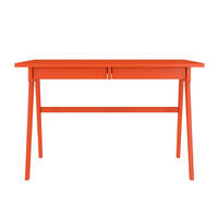 SCHREIBTISCH Edda, 120/65/75 cm in Orange, Buchenholz - Orange, Holz/Buchenholz (65/120/75.5cm) - Visby
