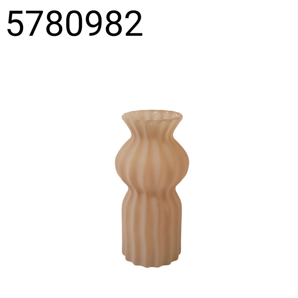 VASE Terento - Braun - 14/14/28 cm - Braun, Glas (28cm) - Light & Living