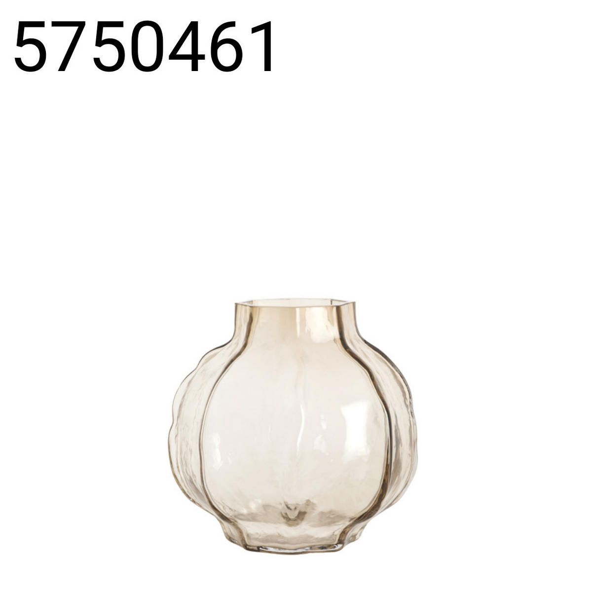 VASE Tejeda - Braun - 32.5/32.5/32 cm - Braun, Glas (32cm) - Light & Living