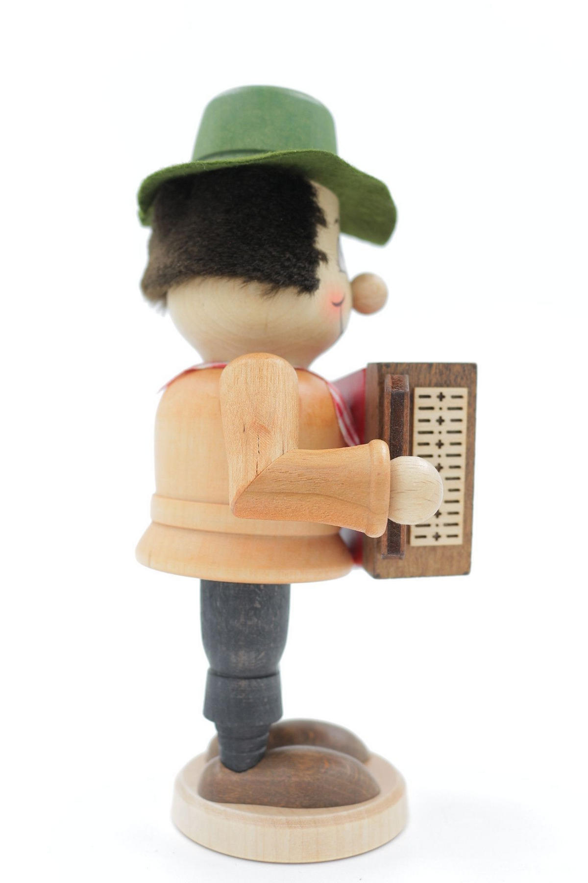 RAUCHFIGUR Wichtel m. Fuss Musiker 16,5 cm - Multicolor, Holz (9/16.5/0.1cm)