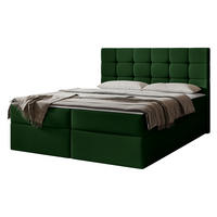 BOXBETT Luanda - H3 - Grün, Holzwerkstoff/Textil (180/200cm) - MIRJAN24