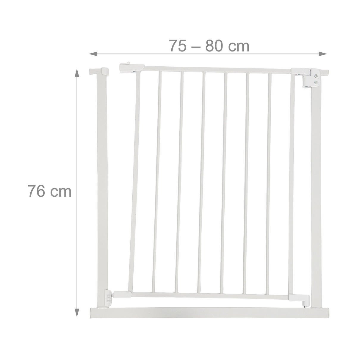 TREPPENSCHUTZGITTER - Weiß, Kunststoff/Metall (80/1cm) - Relaxdays