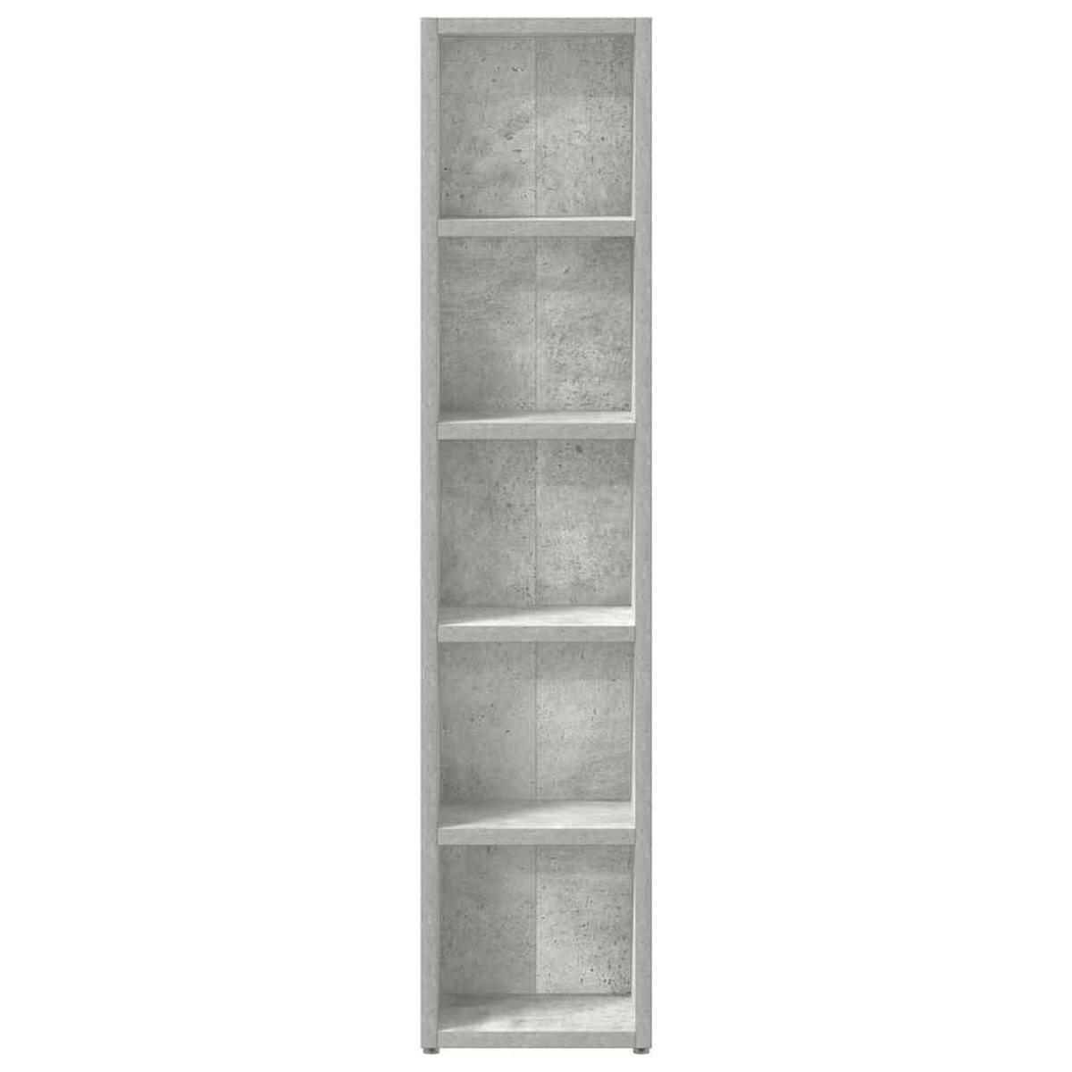 CD-REGALE 2Er Set Betongrau 21/16/93,5 Cm Holzwerkstoff - Grau, Holzwerkstoff (16/93.5/21cm) - vidaXL