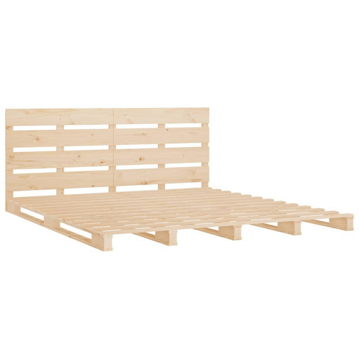 MASSIVHOLZBETT Ohne Matratze 160/200 Cm Kiefernholz - Braun, Holz (160/200cm) - vidaXL