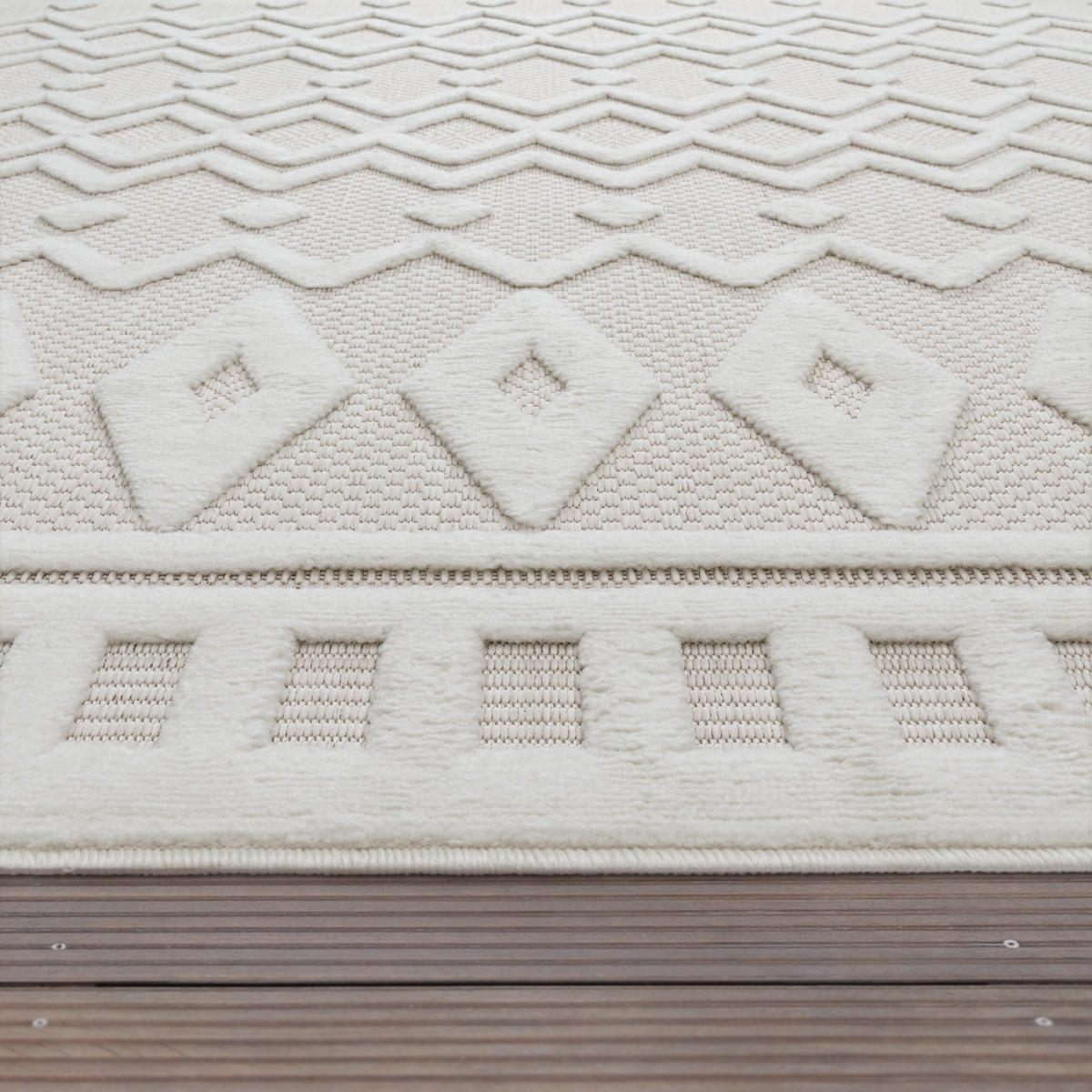 OUTDOORTEPPICH 80/150 cm Livorno 671 - Creme, Textil (80/150cm) - Paco Home