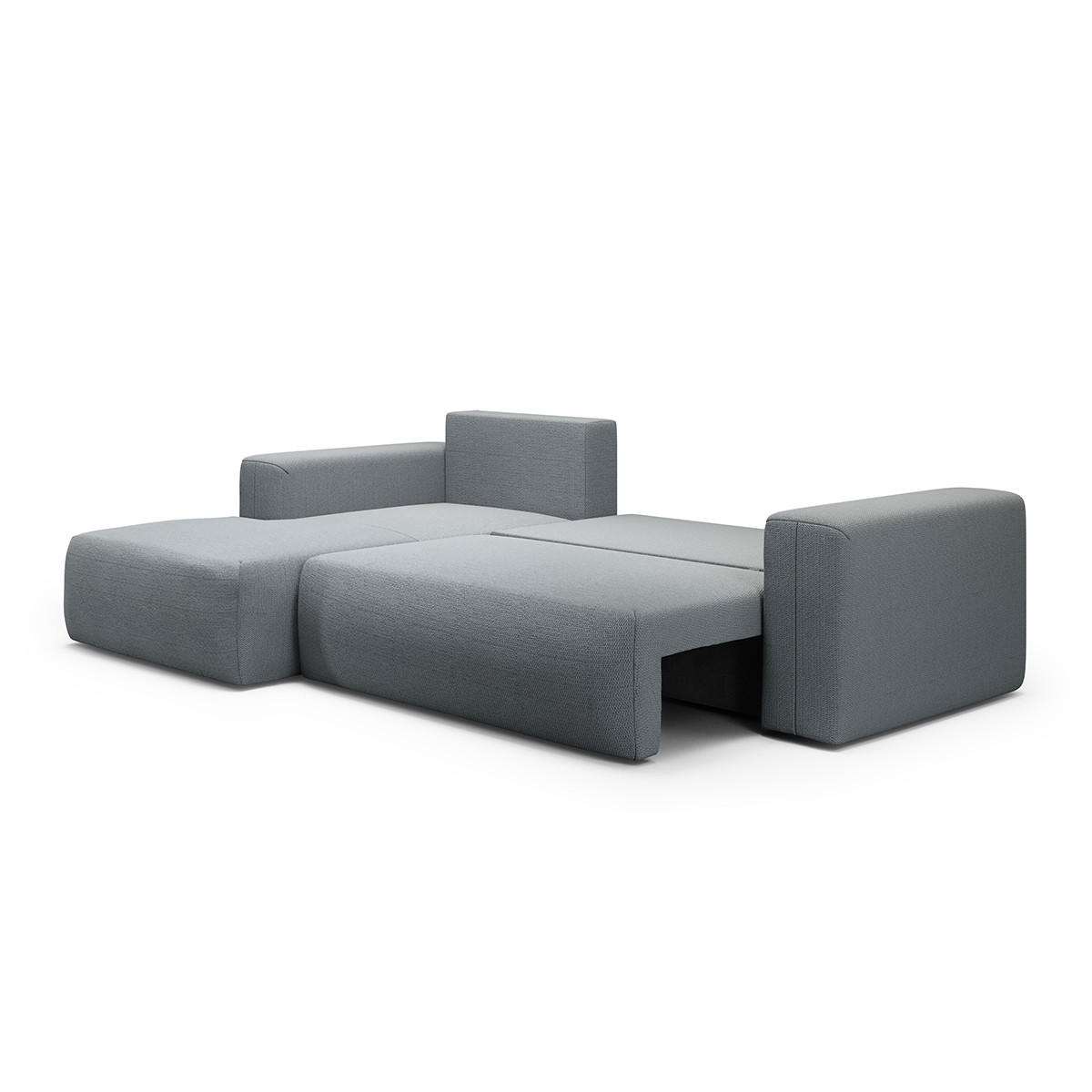 ECKSOFA Bliss 3 Sitzplätze Grau - Grau, Holz (268/163cm) - Petits-meubles