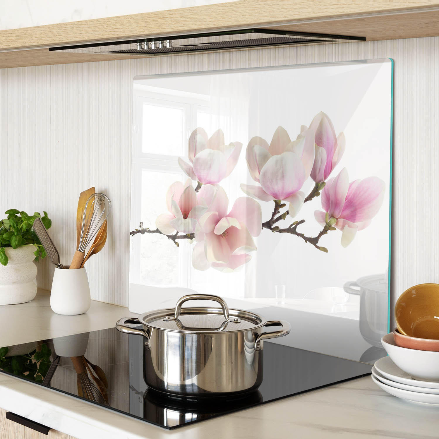 GLASPLATTE 60x52 cm Magnolie - Pink, Glas (60/0.4/52cm) - TULUP