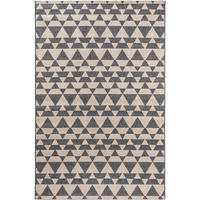 OUTDOORTEPPICH River Beige/Blau 133x190 cm - Blau/Beige, Kunststoff (133/1cm) - KUNSTLOFT