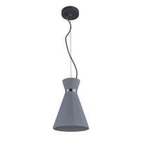 HÄNGELEUCHTE Metall Beton Grau Chromring - Grau, Metall (20/20/177.5cm)