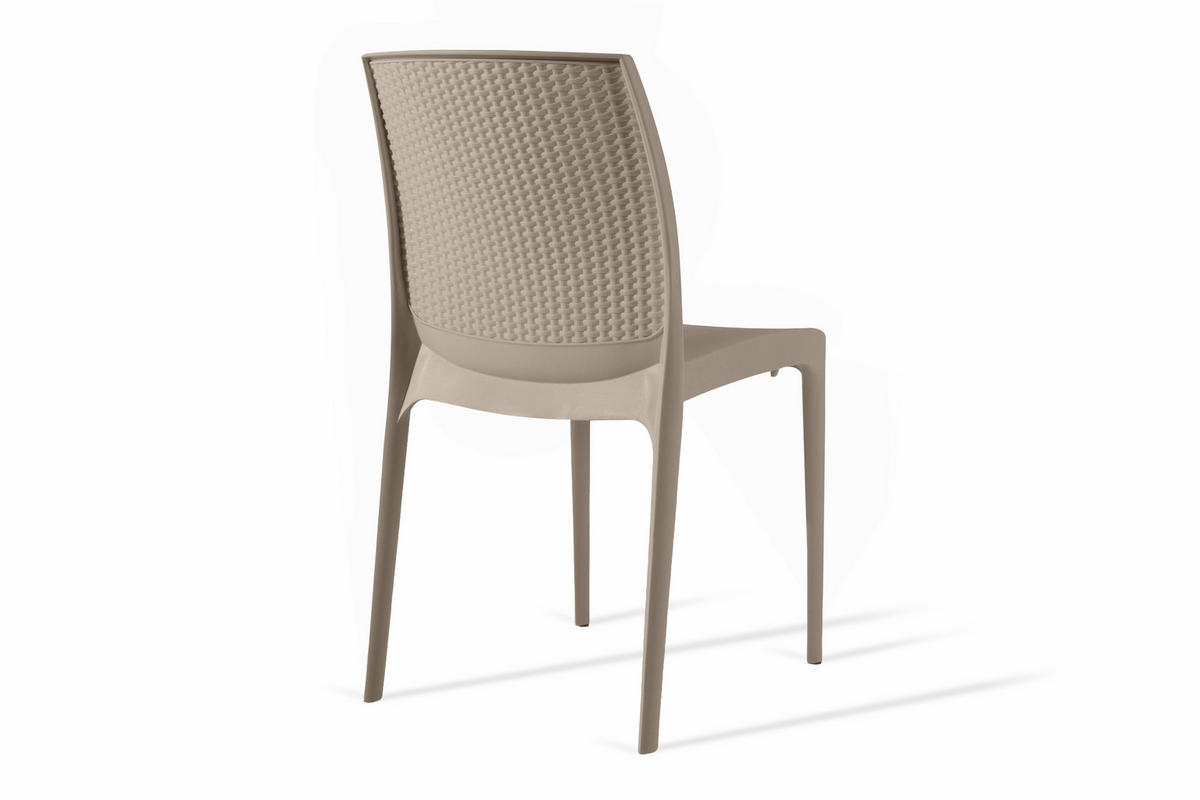 GARTENSTUHL RANTU 2-tlg, Beige - Beige, Kunststoff (45/84/55cm) - KONSIMO®