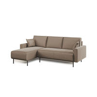 ECKSOFA Arthur - Braun, Textil (224/91cm) - Divani.store