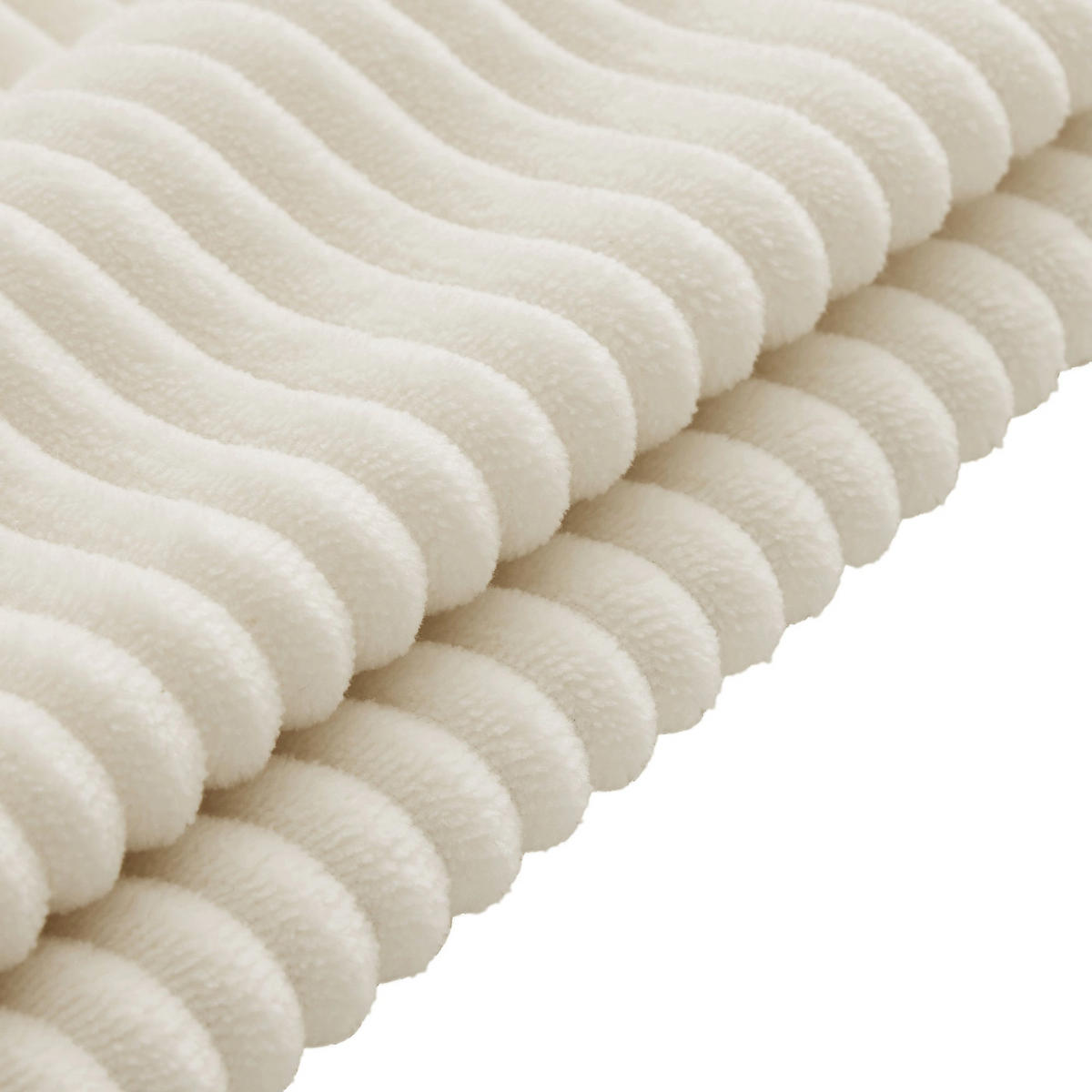 ECKSOFA aus Cord in Beige mit LED Beleuchtung & smarten USB-Anschlüssen - Beige, Textil (128/334cm) - Urban Meuble