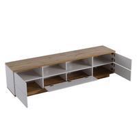 TV-SCHRANK mit 5 Türen 180 cm MDF Weiß - Weiß, Holzwerkstoff (38/46/180cm) - Beauniv