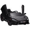 KINDER-ELEKTROAUTO mit Flügeltüren, fernsteuerbar, mit sanftem Antrieb und LED-Lichtern, Schwarz - Schwarz, Kunststoff/Metall (113/68/44cm) - AIYAPLAY