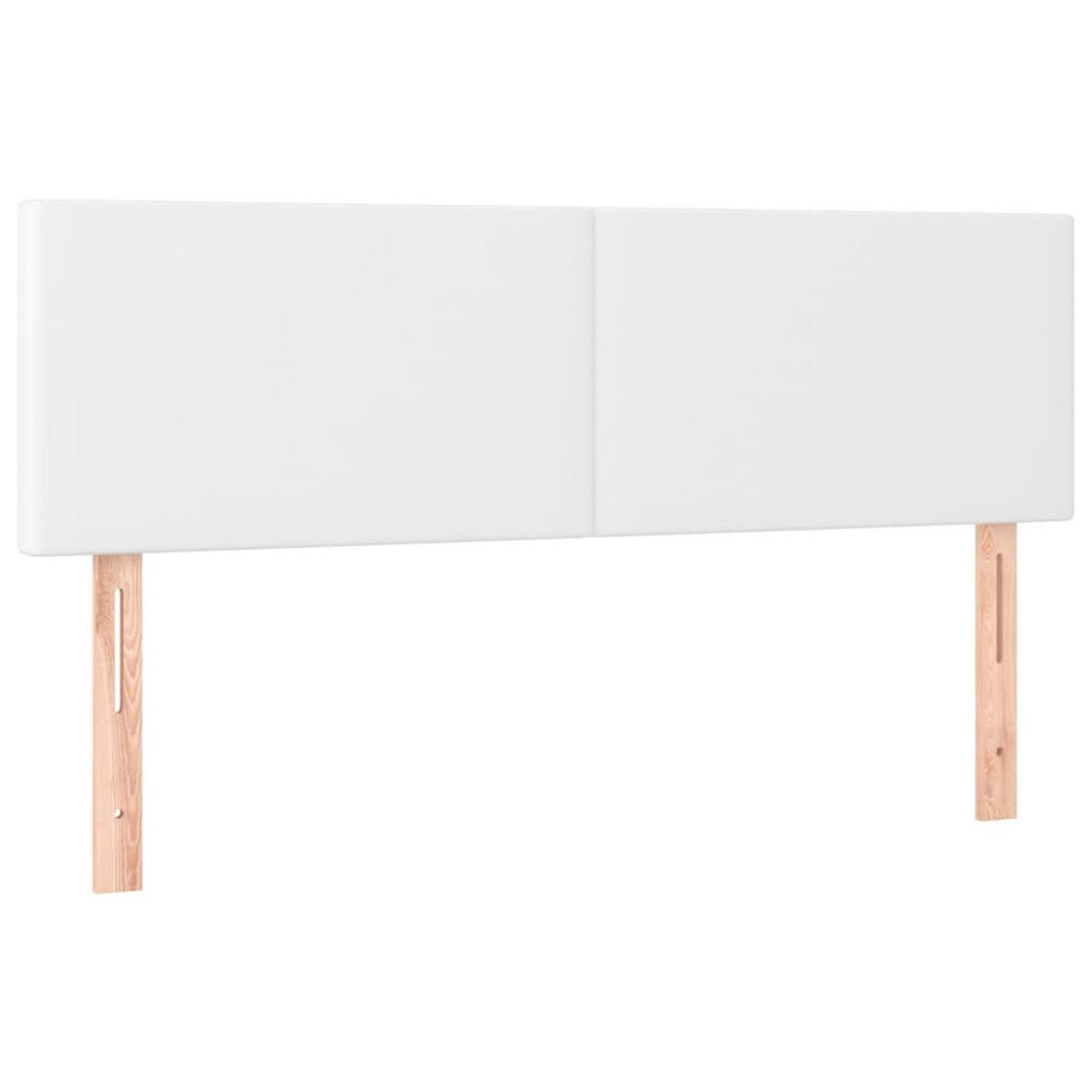BOXSPRINGBETT Mit Matratze & Led Weiss 140/190 Cm Kunstleder - Weiß, Leder (140/190cm) - vidaXL