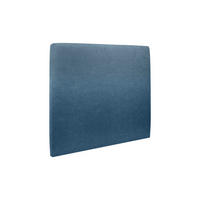 KOPFTEIL gepolstertes – ozeanblauer Stoff - 180 cm - Beige/Dunkelblau, Holz (180/120/10cm) - Sommeil de Plomb
