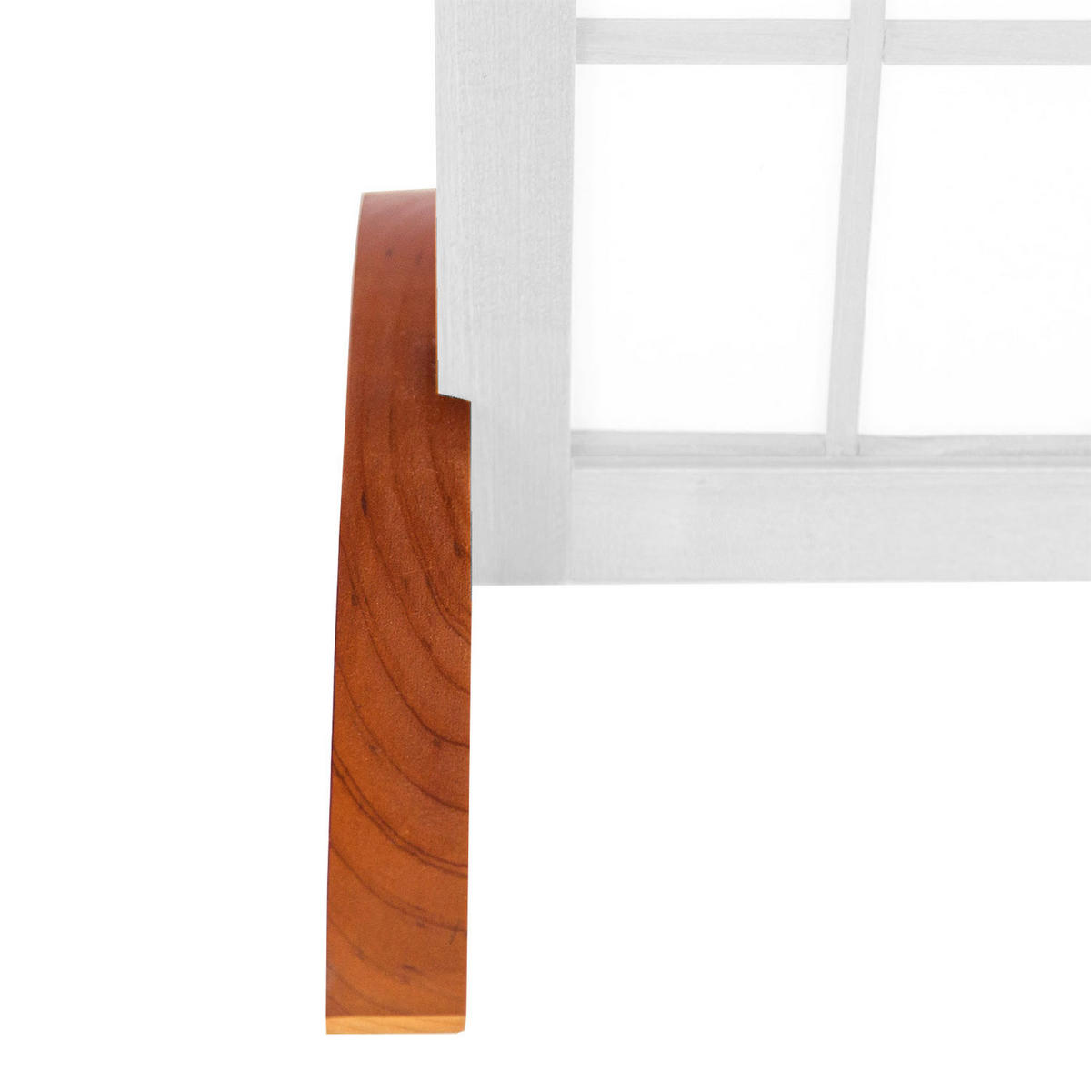 PARAVENT Standfuß Braun 2er Set für Raumteiler - Braun, Holz (33/2/2cm) - Homestyle4u