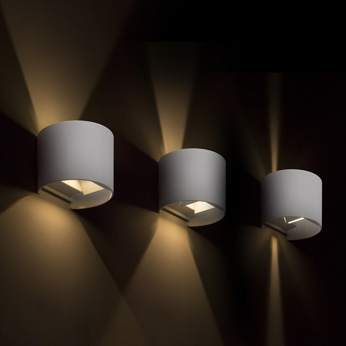 AUSSENLEUCHTE TITO R DIMM Weiß 6 W IP65 - Weiß, Metall (115/134/10cm) - Rendl