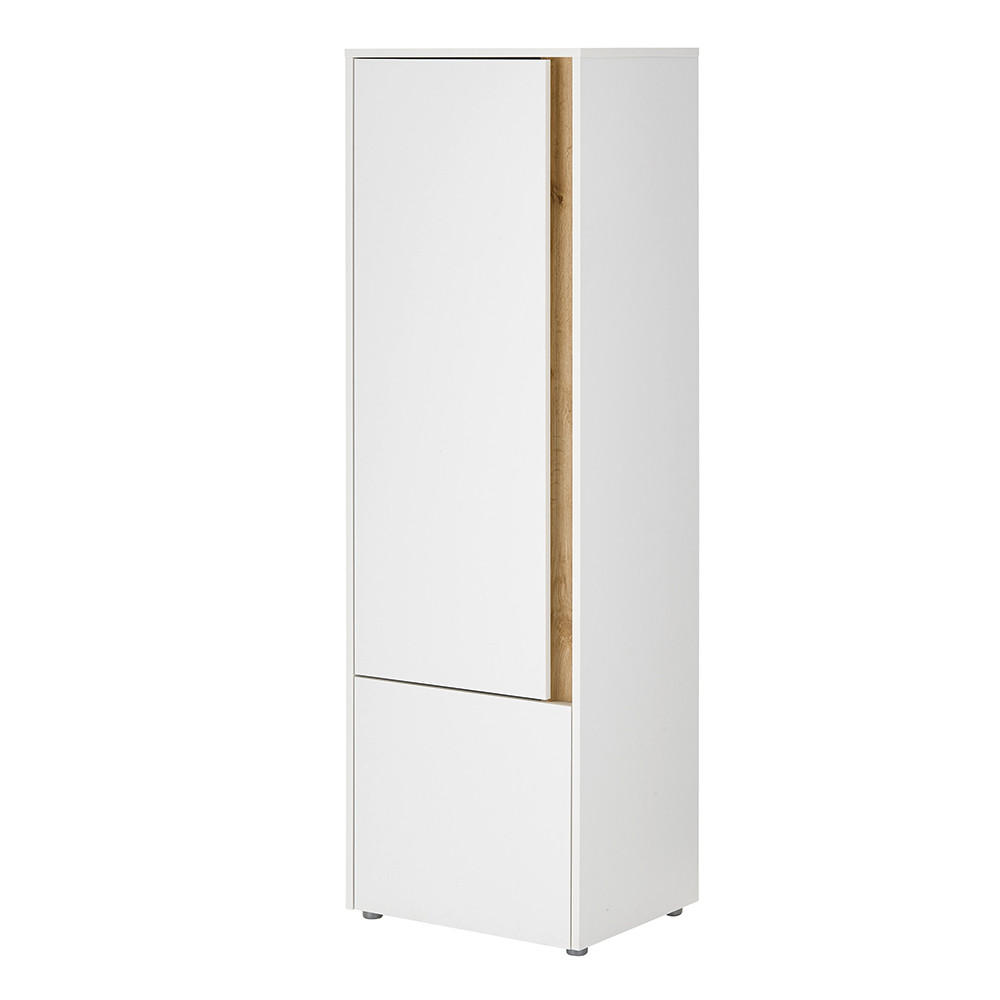 STAURAUMSCHRANK Crisp-61 - Weiß, Holzwerkstoff (50/157/40cm) - Lomado