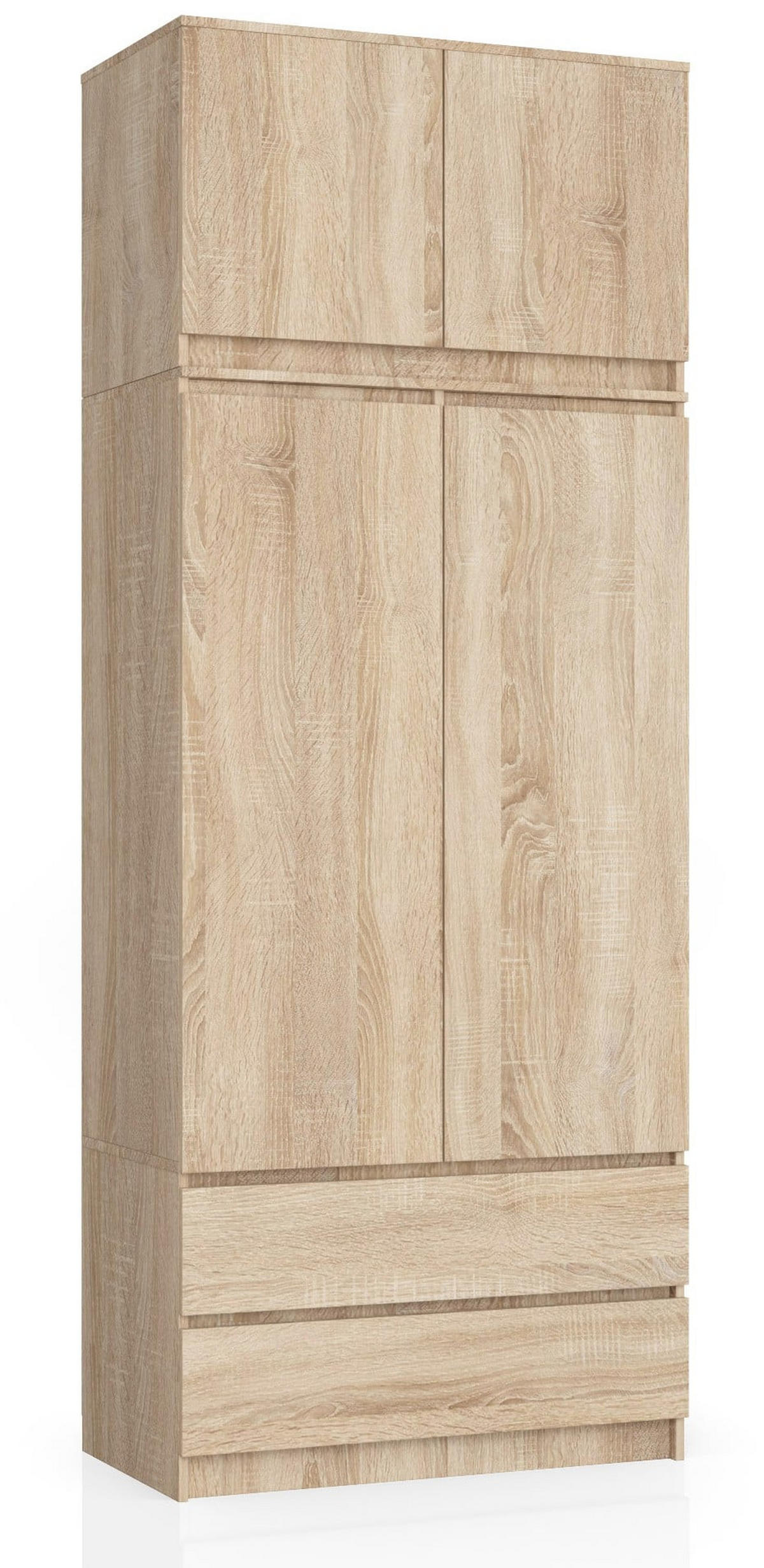 KLEIDERSCHRANK Eiche Sonoma 234/90/51 - Sonoma Eiche, Holzwerkstoff (90/234/51cm) - RAUMHIRSCH FURNITURE