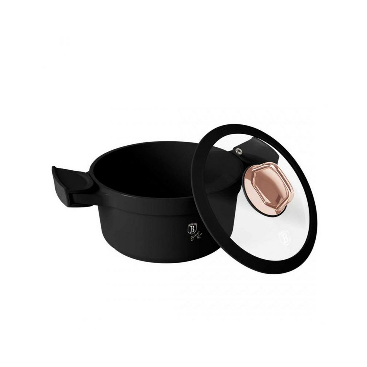 TOPF Schwarz 30/20/10.5 cm BH1456 - Schwarz, Metall (20cm) - Berlinger Haus