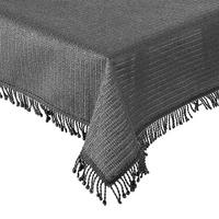 TISCHDECKE Gartentischdecke Anthrazit 140 cm rund Weichschaum - Anthrazit, Textil (140cm) - TiborTex