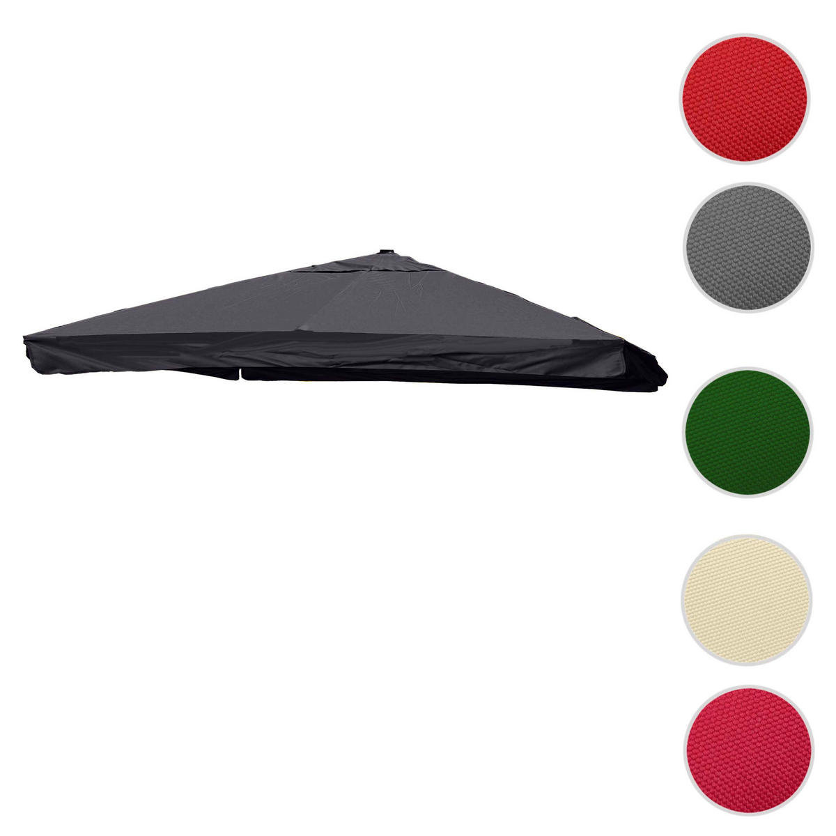 ERSATZ-BEZUG FÜR SCHIRM Anthrazit - Anthrazit, Textil (295/395cm) - MCW