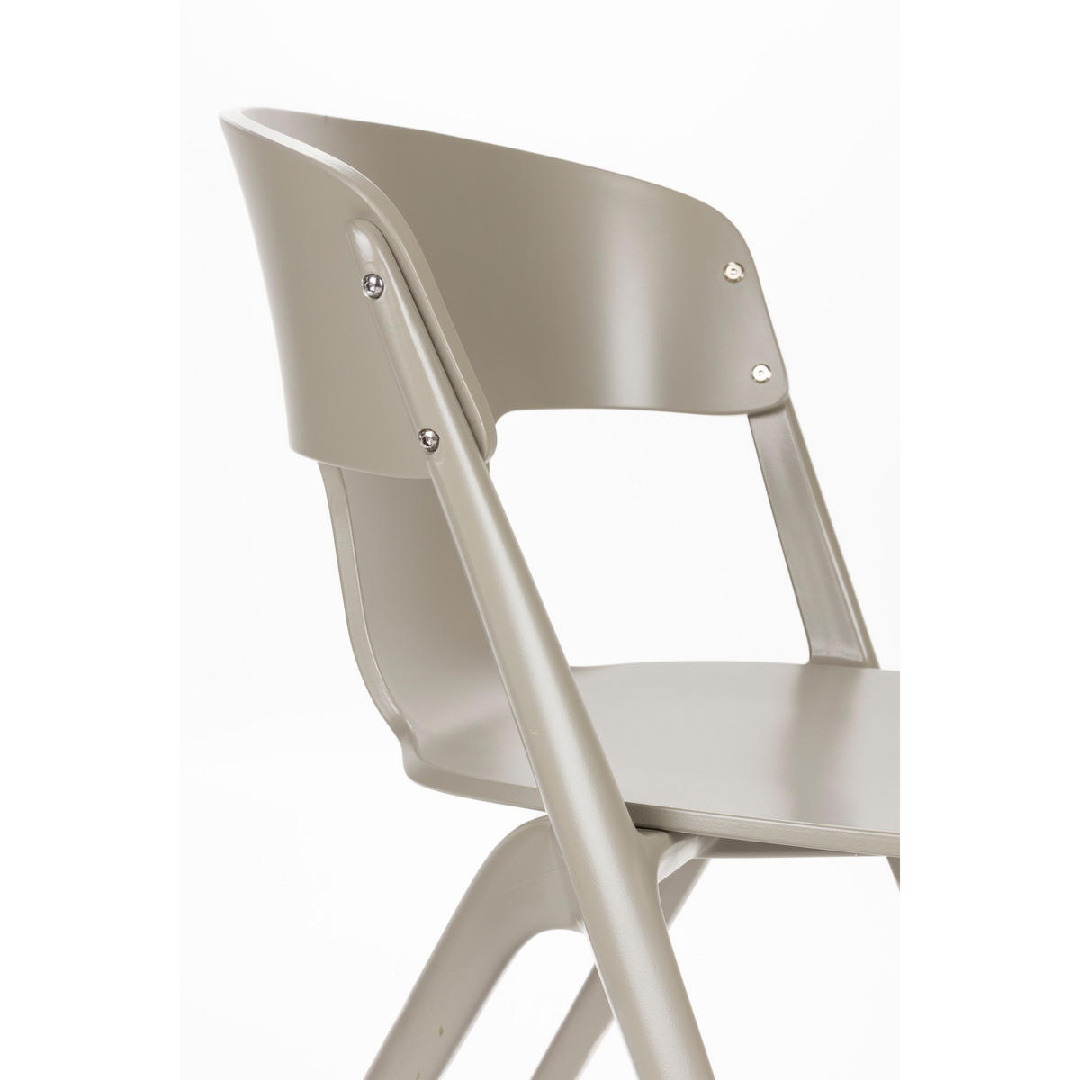 GARTENSTUHL Horizon Braun - 4 er Set - Taupe, Kunststoff (57.5/75/52.5cm) - Zuiver