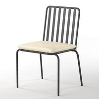 GARTENSTUHL - 2er-Set - Stahl - Anthrazit, Textil/Metall (54/87/57cm) - home24