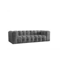 SOFA 4-Sitzer, Komfort, BALOO, Stoff Schenille & Bouclé, Anthrazit - Anthrazit, Holz (250/75/106cm) - Kaiser Möbel