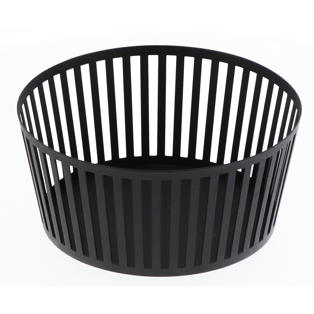 OBSTSCHALE Tower 3812 Hoch Schwarz Metall 10/21.5/21.5 cm - Schwarz, Metall (10cm) - Yamazaki