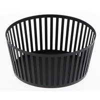 OBSTSCHALE Tower 3812 Hoch Schwarz Metall 10/21.5/21.5 cm - Schwarz, Metall (10cm) - Yamazaki