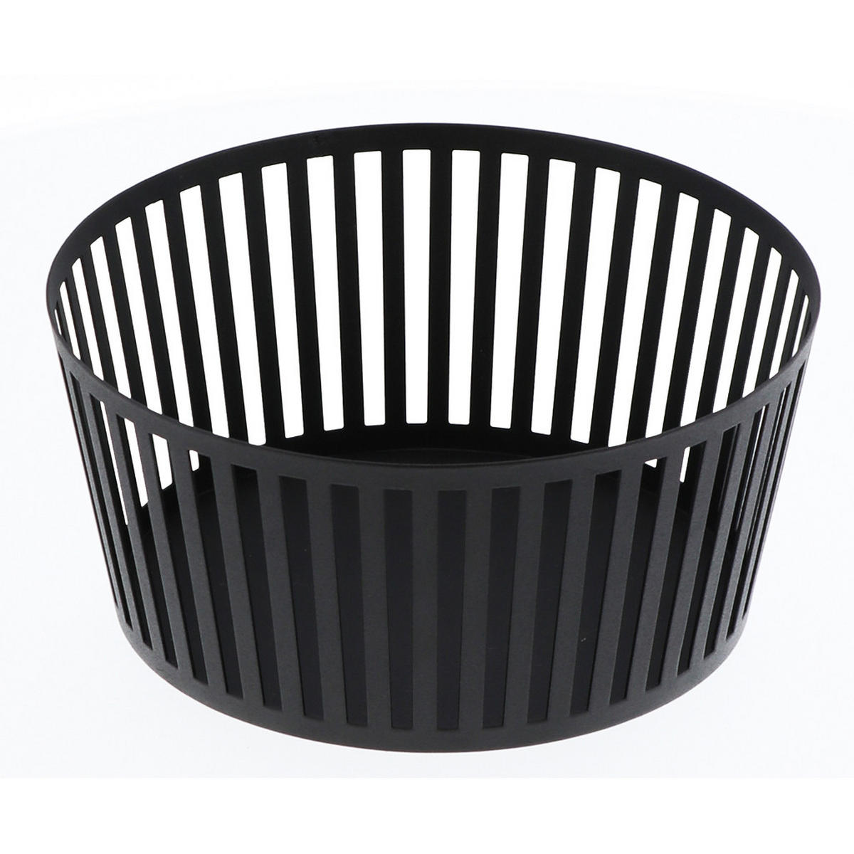 OBSTSCHALE Tower 3812 Hoch Schwarz Metall 10/21.5/21.5 cm - Schwarz, Metall (10cm) - Yamazaki