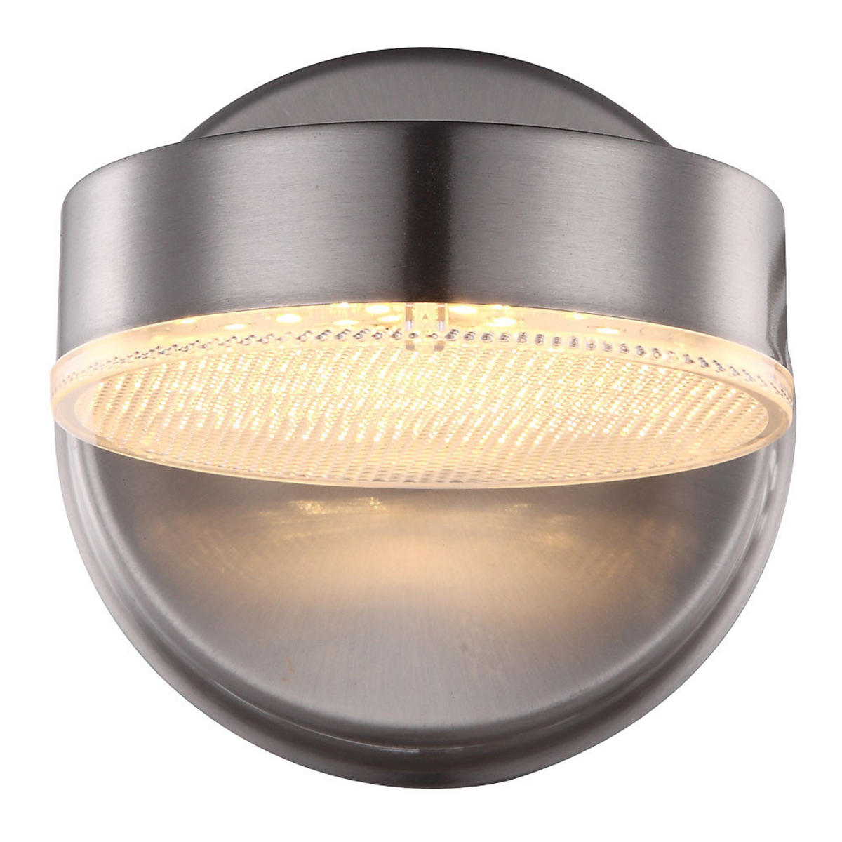 LED WANDLEUCHTE Edelstahl Silber 3er Set - Silberfarben, Metall (11.5/11.5/11.5cm) - Globo Lighting