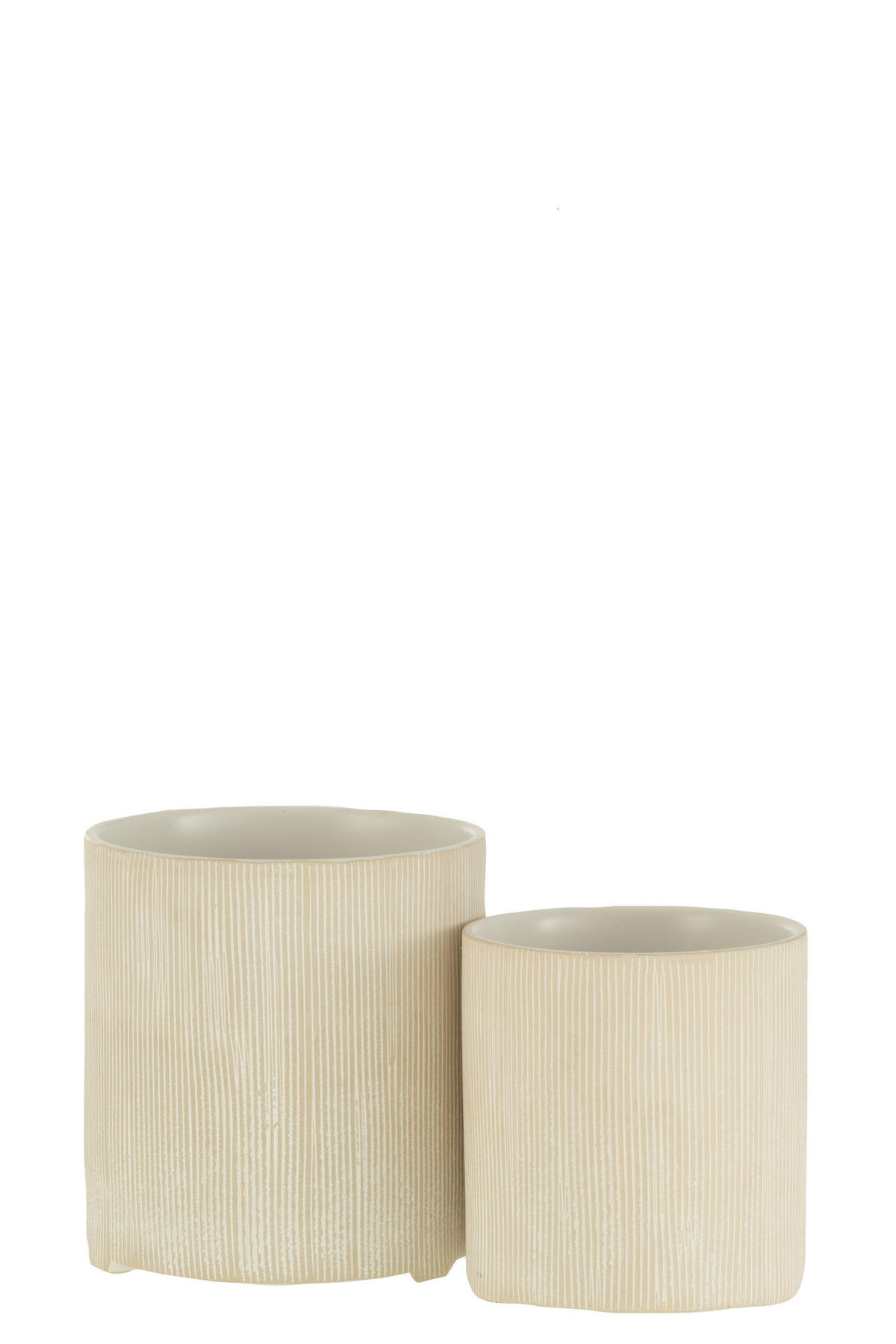 BLUMENTOPF MARIA - Töpferei - Weiß - L - Ø 14,5 cm - Weiß, Keramik (14.5/15.5cm) - J-Line